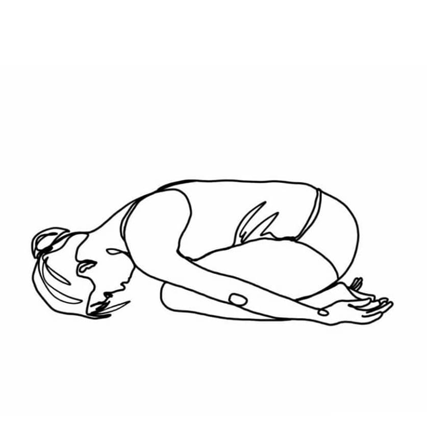 Yoga Einzelunterricht, Babypose, die Stellung des Kindes